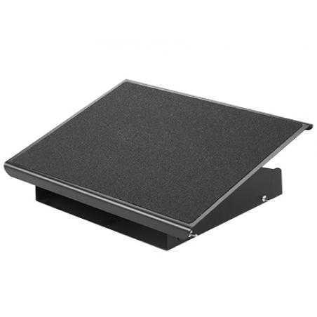 Reposapies metalico q-connect ajustable 3 alturas 415x326x103 mm