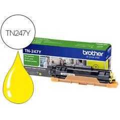 Toner brother tn247y dcp-l3510cdw / hl-l3270cdw / mfc-l3710cw amarillo 2300 paginas
