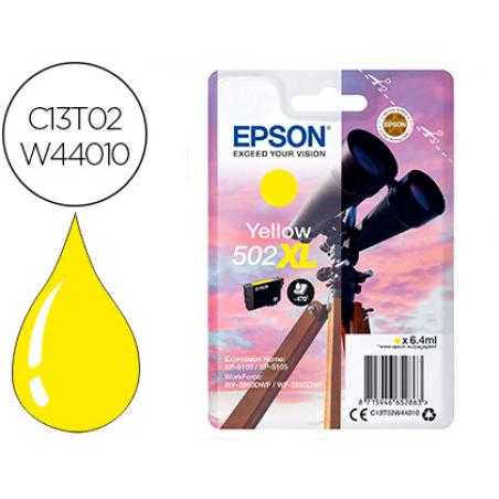 Ink-jet epson 502 xl expression home xp 5100 / 5105 workforce wf 2860 / 2860dwf amarillo 470 paginas