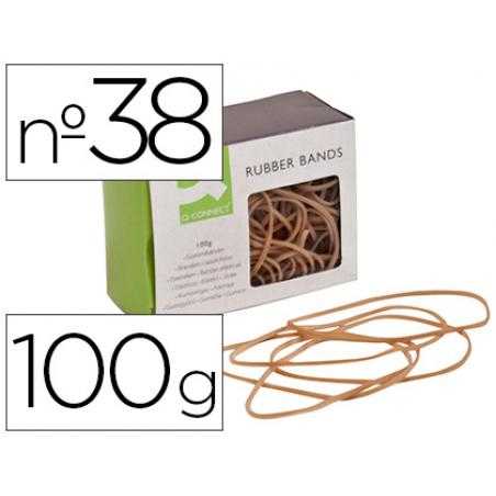 Gomillas elasticas q-connect 100 gr 150x3 mm numero 38