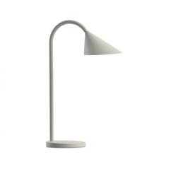 Lampara de escritorio unilux sol led 4w brazo flexible abs y metal blanco base 14 cm diametro