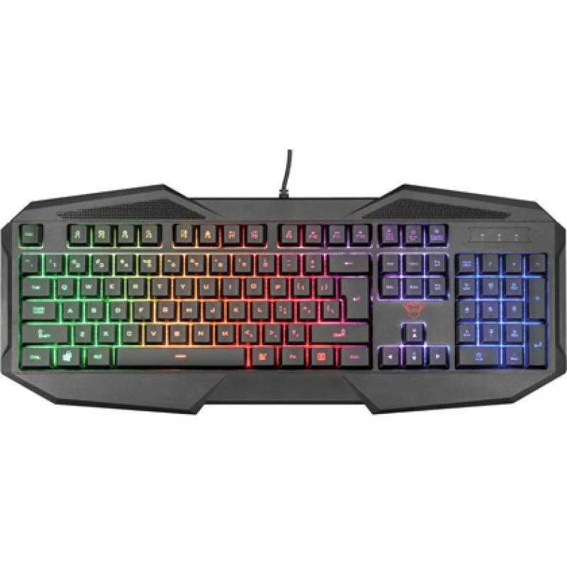 Teclado trust gxt 830-rw avonn gaming iluminacion rainbow usb 2.0 cable 1,4 m - Imagen 1