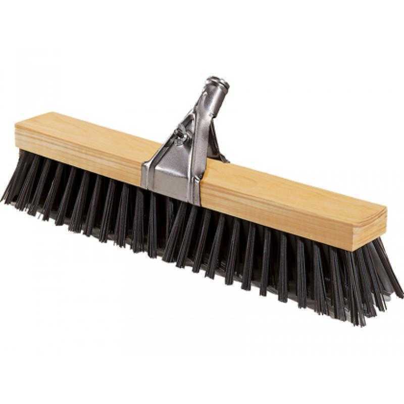 Cepillo barrendero madera reforzado cerdas polipropileno 520x90 mm contiene pinza y palo