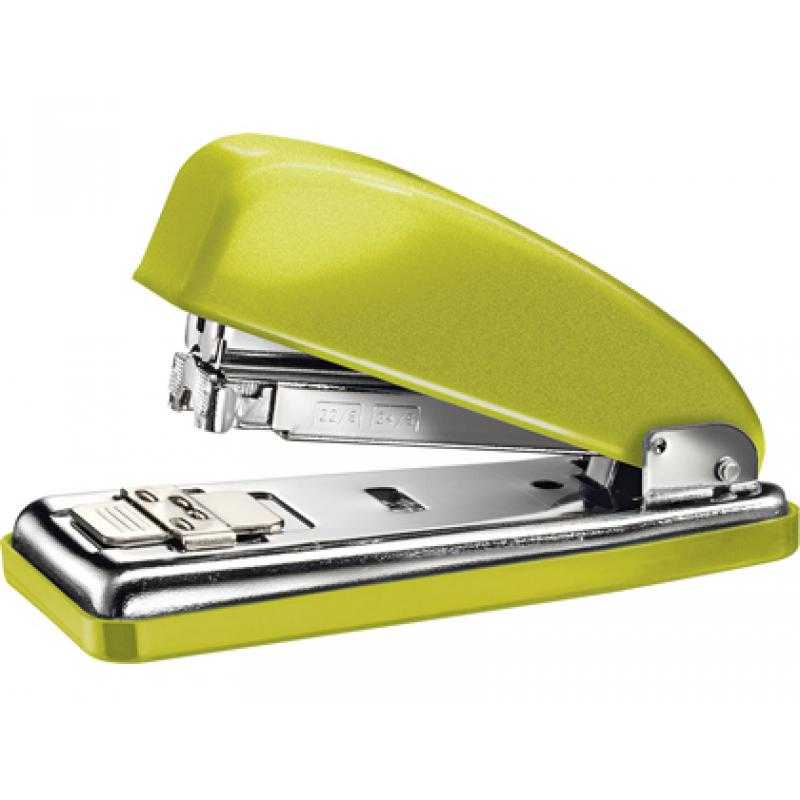 Grapadora petrus 226 classic wow verde metalizado capacidad 30 hojas en blister