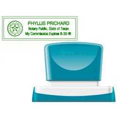 Sello x'stamper quix personalizable color verde medidas 22x69 mm q-18 - Imagen 1