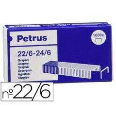 Grapas petrus nº 22/6 galvanizada caja de 1000 unidades