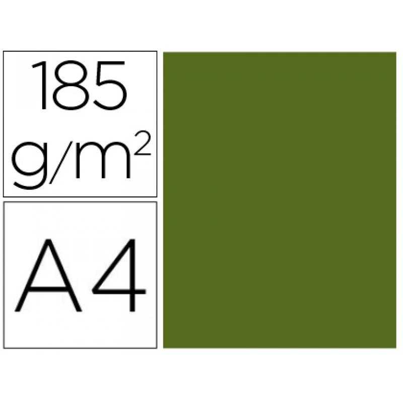Cartulina guarro din a4 verde safari 185 gr paquete de 50 h - Imagen 1