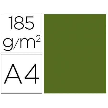 Cartulina guarro din a4 verde safari 185 gr paquete de 50 h - Imagen 1