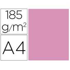 Cartulina guarro din a4 rosa chicle 185 gr paquete de 50 h - Imagen 1