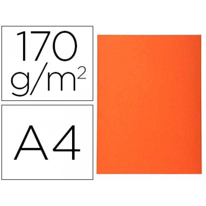 Subcarpeta cartulina reciclada exacompta din a4 naranja 170 gr