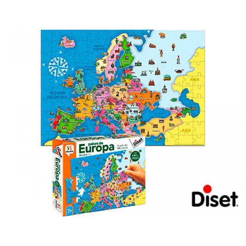 Juego diset didactico paises de europa