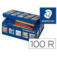 Rotulador staedtler noris club caja de 100 unidades surtidas 10 x color - Imagen 1