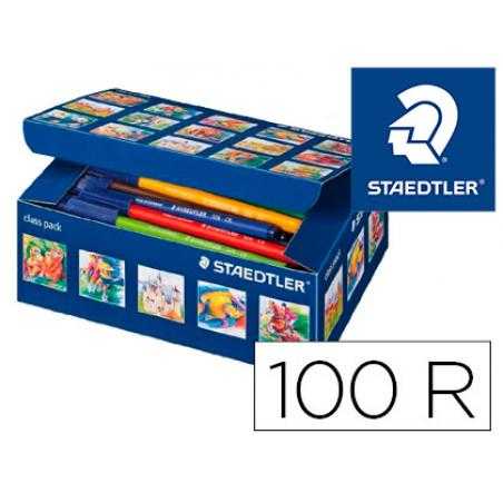 Rotulador staedtler noris club caja de 100 unidades surtidas 10 x color - Imagen 1