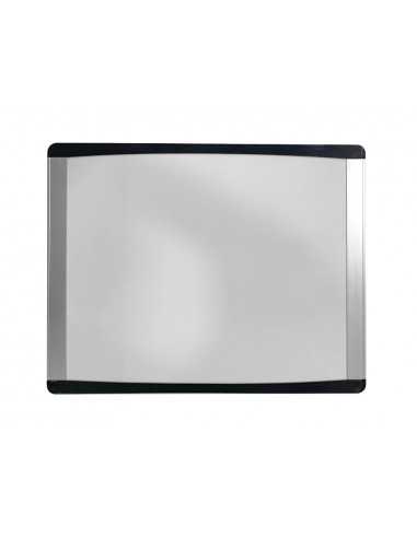 Pizarra blanca bi-office inka magnetica acero lacado marco de aluminio y laterales plastico negro 580x450 mm