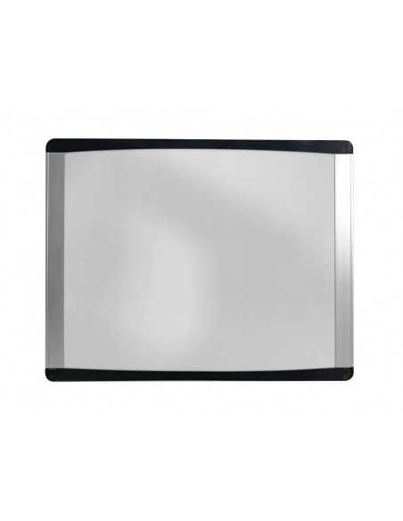 Pizarra blanca bi-office inka magnetica acero lacado marco de aluminio y laterales plastico negro 280x216 mm