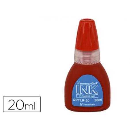 Tinta x'stamper quix para sellos roja bote de 20 ml - Imagen 1
