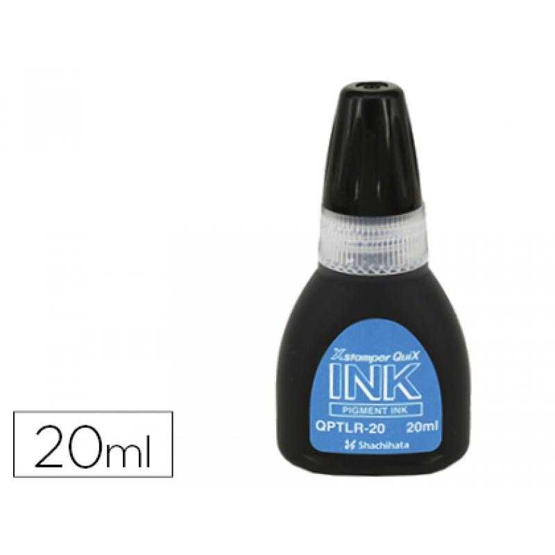 Tinta x'stamper quix para sellos negra bote de 20 ml - Imagen 1