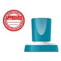 Sello x'stamper quix personalizable color rojo redondo diametro 38 mm q-53 - Imagen 1