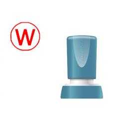 Sello x'stamper quix personalizable color rojo redondo diametro 20 mm q-34 - Imagen 1