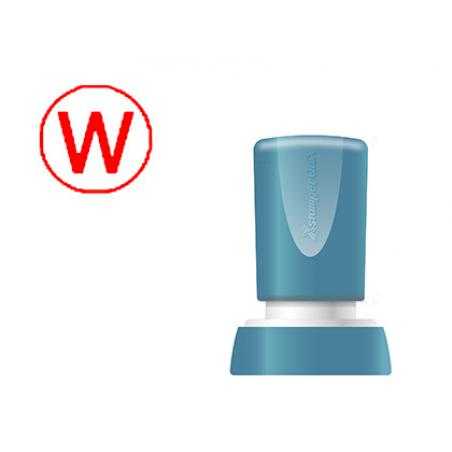 Sello x'stamper quix personalizable color rojo redondo diametro 20 mm q-34 - Imagen 1