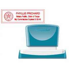 Sello x'stamper quix personalizable color rojo medidas 22x69 mm q-18 - Imagen 1
