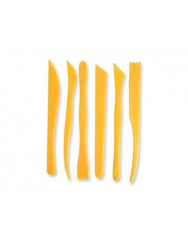 Instrumentos de modelar liderpapel para arcilla y plastilina caja de 6 piezas