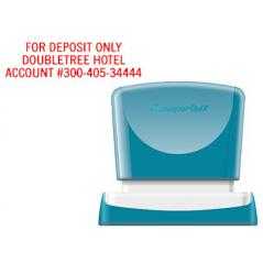 Sello x'stamper quix personalizable color rojo medidas 16x48 mm q-11 - Imagen 1
