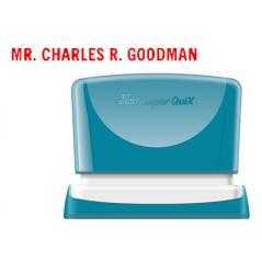 Sello x'stamper quix personalizable color rojo medidas 4x60 mm q-05 - Imagen 1