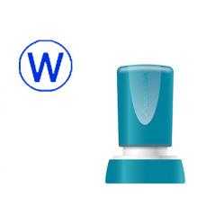 Sello x'stamper quix personalizable color azul redondo diametro 20 mm q-34 - Imagen 1