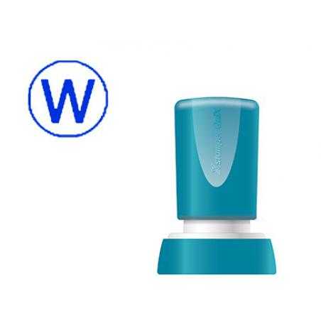 Sello x'stamper quix personalizable color azul redondo diametro 20 mm q-34 - Imagen 1
