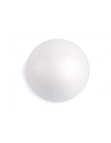 Figura de espuma blanca liderpapel bola de 7 cm bolsa con 6 unidades