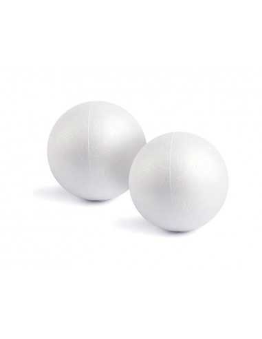 Figura de espuma blanca liderpapel bola de 7 cm bolsa con 6 unidades