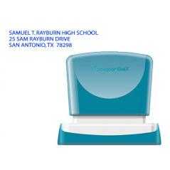 Sello x'stamper quix personalizable color azul medidas 14x60 mm q-14 - Imagen 1