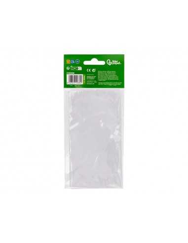 Ojo adhesivo liderpapel 10 mm con pupila negra y pestaña de color azul pack de 66 unidades