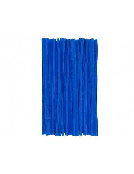 Limpiapipas de chenilla liderpapel 30 cm color azul mate bolsa de 100 unidades