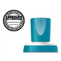 Sello x'stamper quix personalizable color negro redondo diametro 38 mm q-53 - Imagen 1
