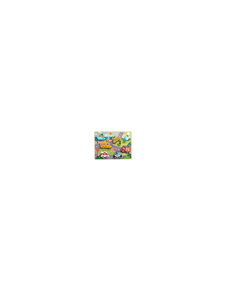 Puzle infantil imaginovo madera 3d vehiculos +12 meses 8 piezas 29,5x22x1,7cm