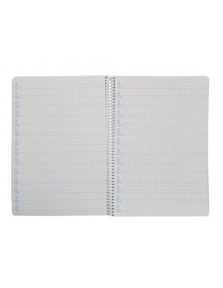 Cuaderno espiral liderpapel a4 pautaguia tapa blanda 80h 75 gr cuadro pautado 5mm color amarillo