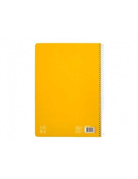 Cuaderno espiral liderpapel a4 pautaguia tapa blanda 80h 75 gr cuadro pautado 4mm color amarillo Cuaderno espiral liderpapel a4 pautaguia tapa blanda 80h 75 gr cuadro pautado 4mm color amarillo