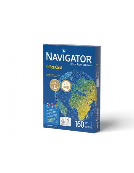 Papel fotocopiadora navigator din a3 160 gramos papel multiuso ink-jet y laser paquete de 250 hojas