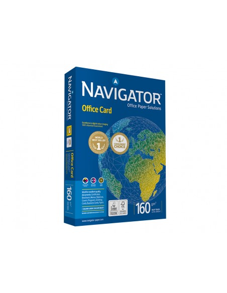 Papel fotocopiadora navigator din a3 160 gramos papel multiuso ink-jet y laser paquete de 250 hojas