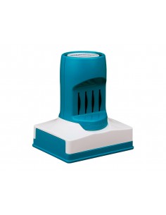 Sello x stamper quix personalizable con fechador color negro 34x54 mm q82