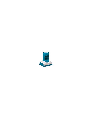 Sello x stamper quix personalizable con fechador color negro 34x54 mm q82