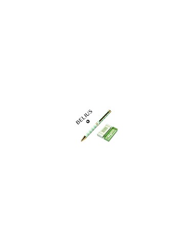 Roller belius picnic aluminio color verde dorado tinta color negro caja de diseño