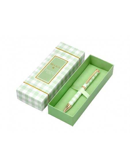 Roller belius picnic aluminio color verde dorado tinta color negro caja de diseño
