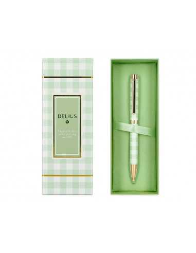 Roller belius picnic aluminio color verde dorado tinta color negro caja de diseño