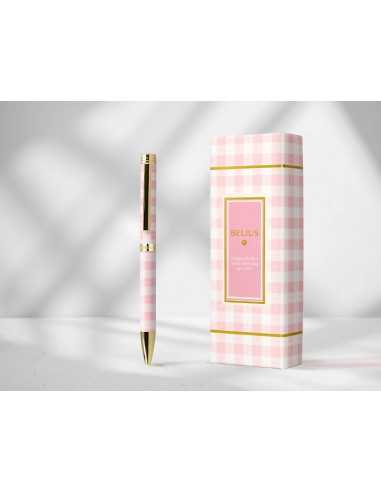 Roller belius perfect picnic day aluminio color rosa dorado tinta color negro caja de diseño