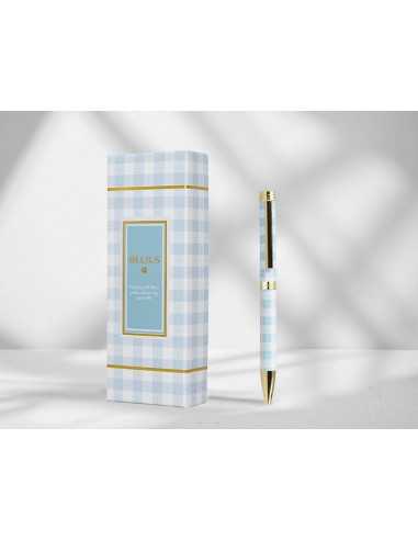 Roller belius perfect picnic day aluminio azul celeste dorado tinta color negro caja de diseño