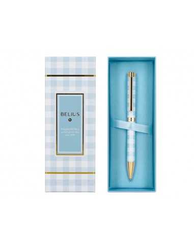 Roller belius perfect picnic day aluminio azul celeste dorado tinta color negro caja de diseño