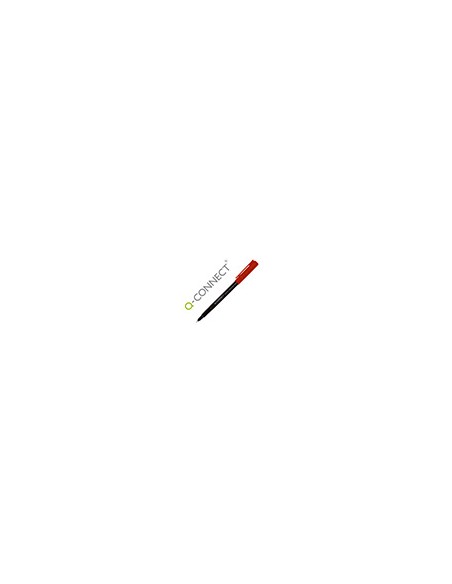 Rotulador q-connect retroproyeccion punta fibra super fina redonda 0.5 mm permanente rojo Rotulador q-connect retroproyeccion punta fibra super fina redonda 0.5 mm permanente rojo